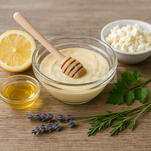 Natúr házi arcpakolás hozzávalókkal