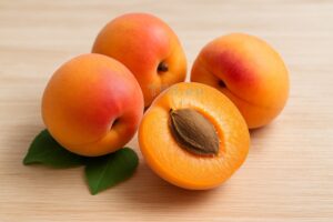 sárgabarackok, egy félbe vágva