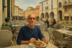 Szálloda terasza a Narodni téren